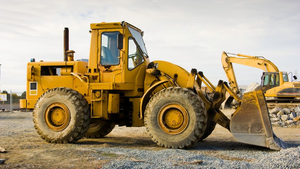 bulldozer clearing trees